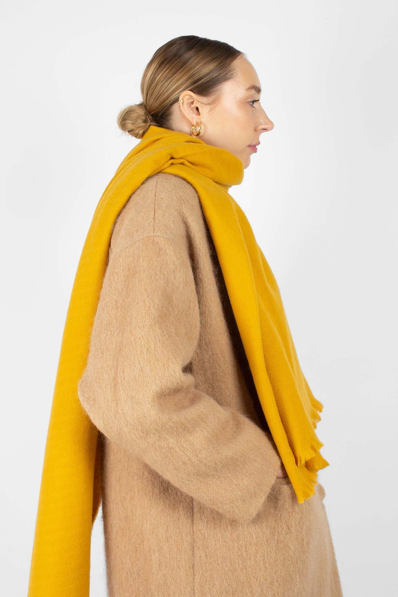 Mustard ultra soft classic scarf
