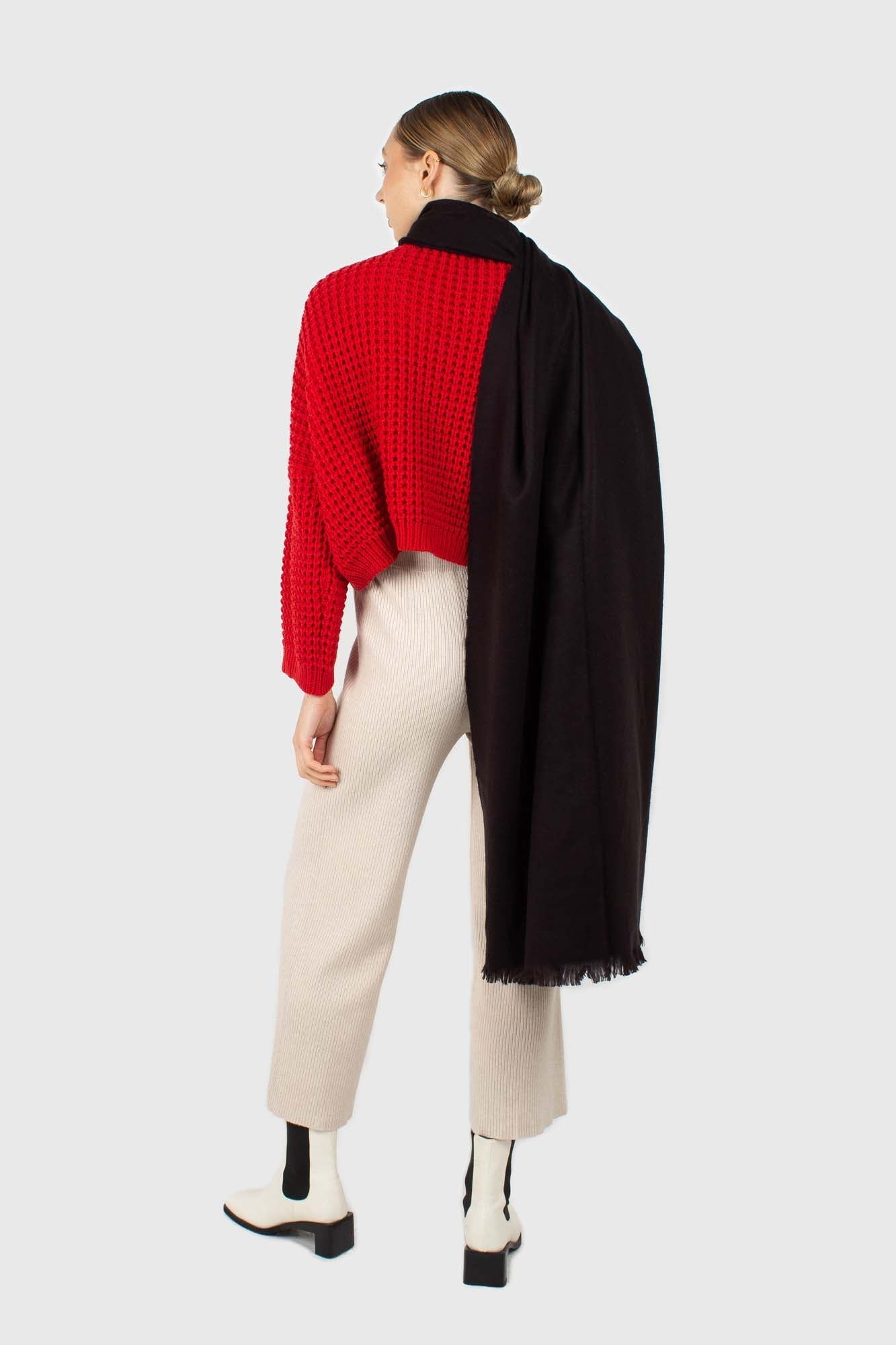 Black ultra soft classic scarf