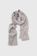 Pale grey ultra soft classic scarf