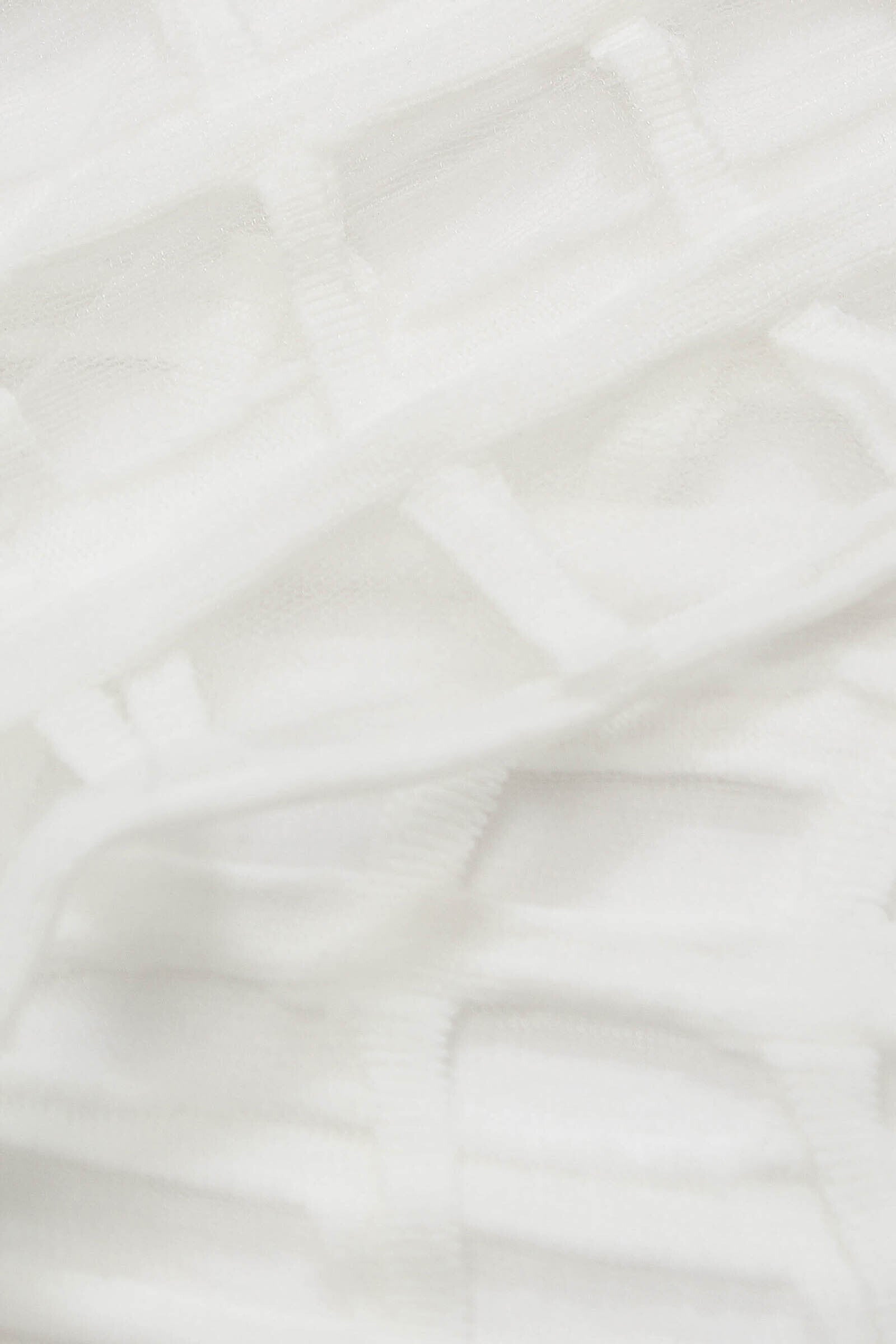 White sheer grid socks