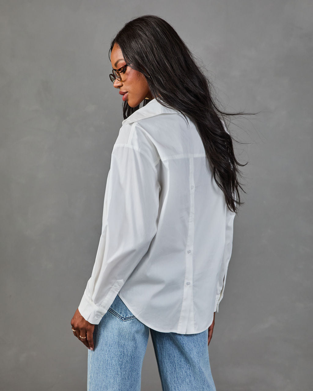 Adriana Button Down Long Sleeve Top