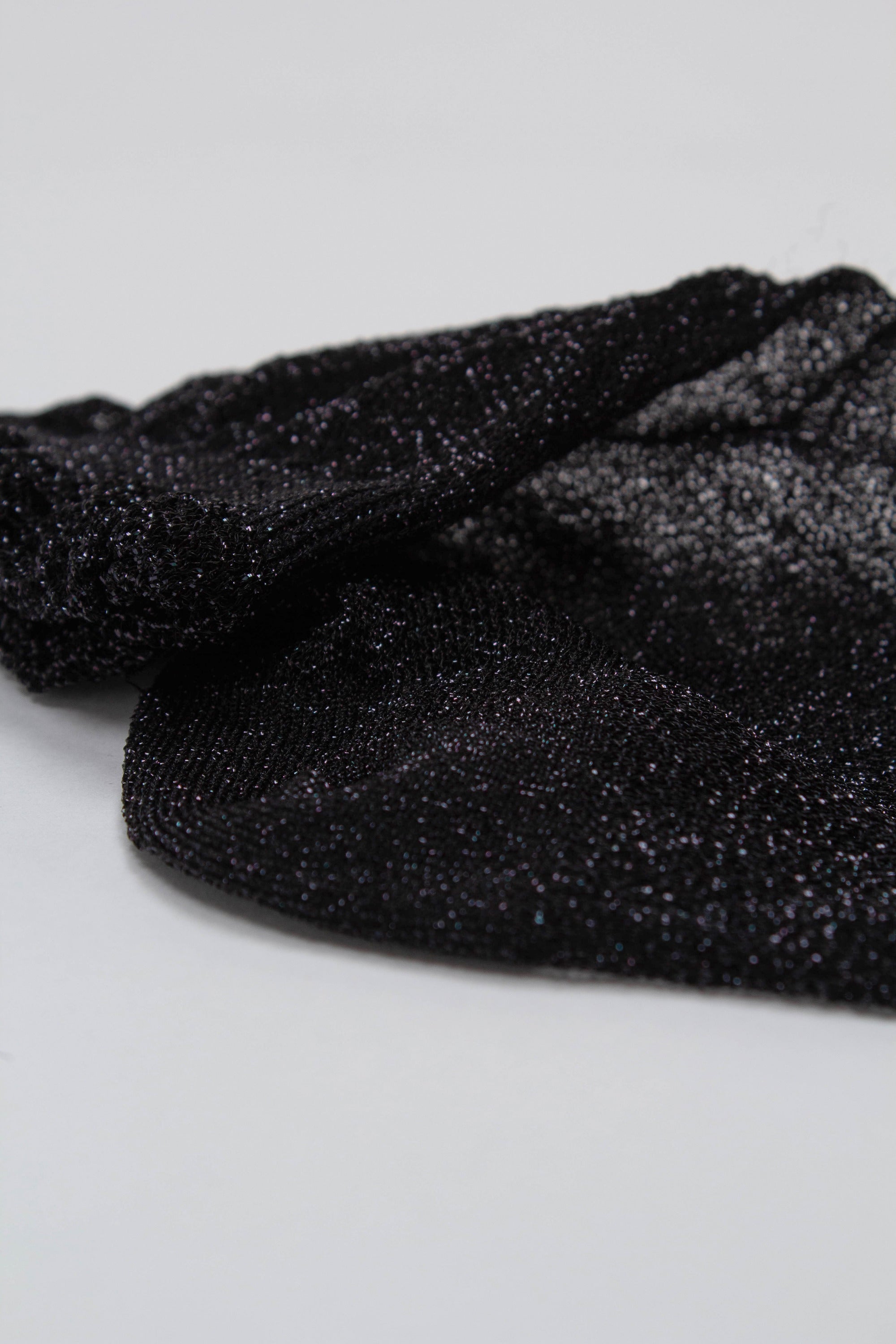 Black glitter superstar socks