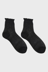 Black glitter superstar socks