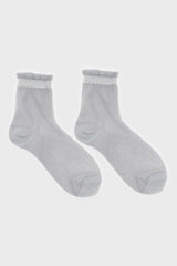 Silver glitter superstar socks