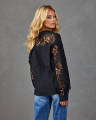 Whisper Creek Lace Sleeve Blouse