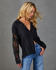 Whisper Creek Lace Sleeve Blouse