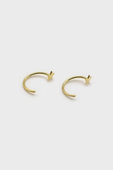 Gold star half hoop