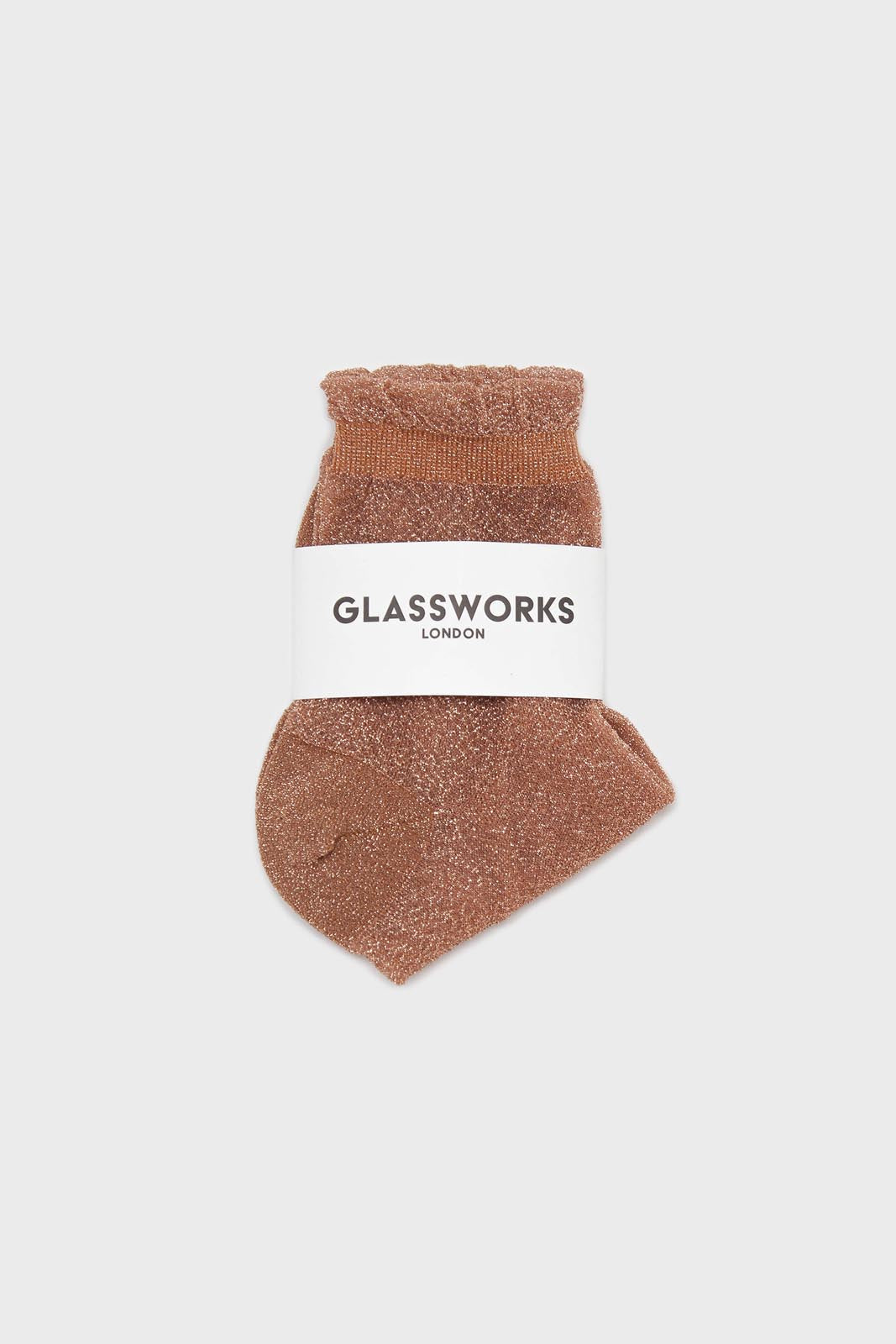 Dusty rose pink glitter superstar socks