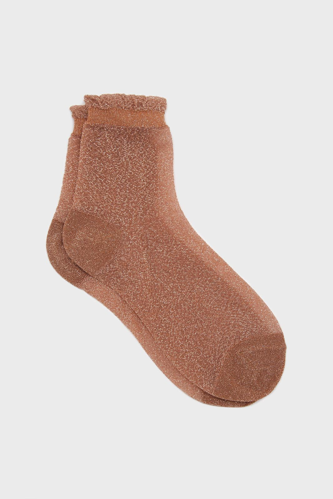 Dusty rose pink glitter superstar socks