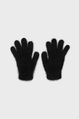 Black mohair gloves