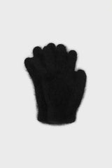 Black mohair gloves