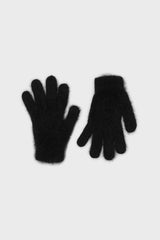Black mohair gloves