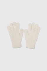 White mohair gloves