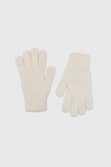 White mohair gloves