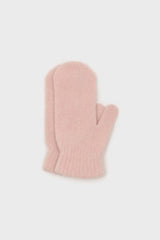 Light pink mohair mittens
