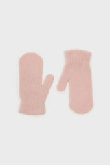 Light pink mohair mittens