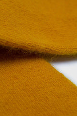 Mustard angora smooth socks