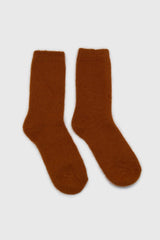 Camel angora smooth socks