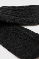 Charcoal grey rainbow fleck thick socks