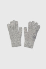 Light grey mohair gloves