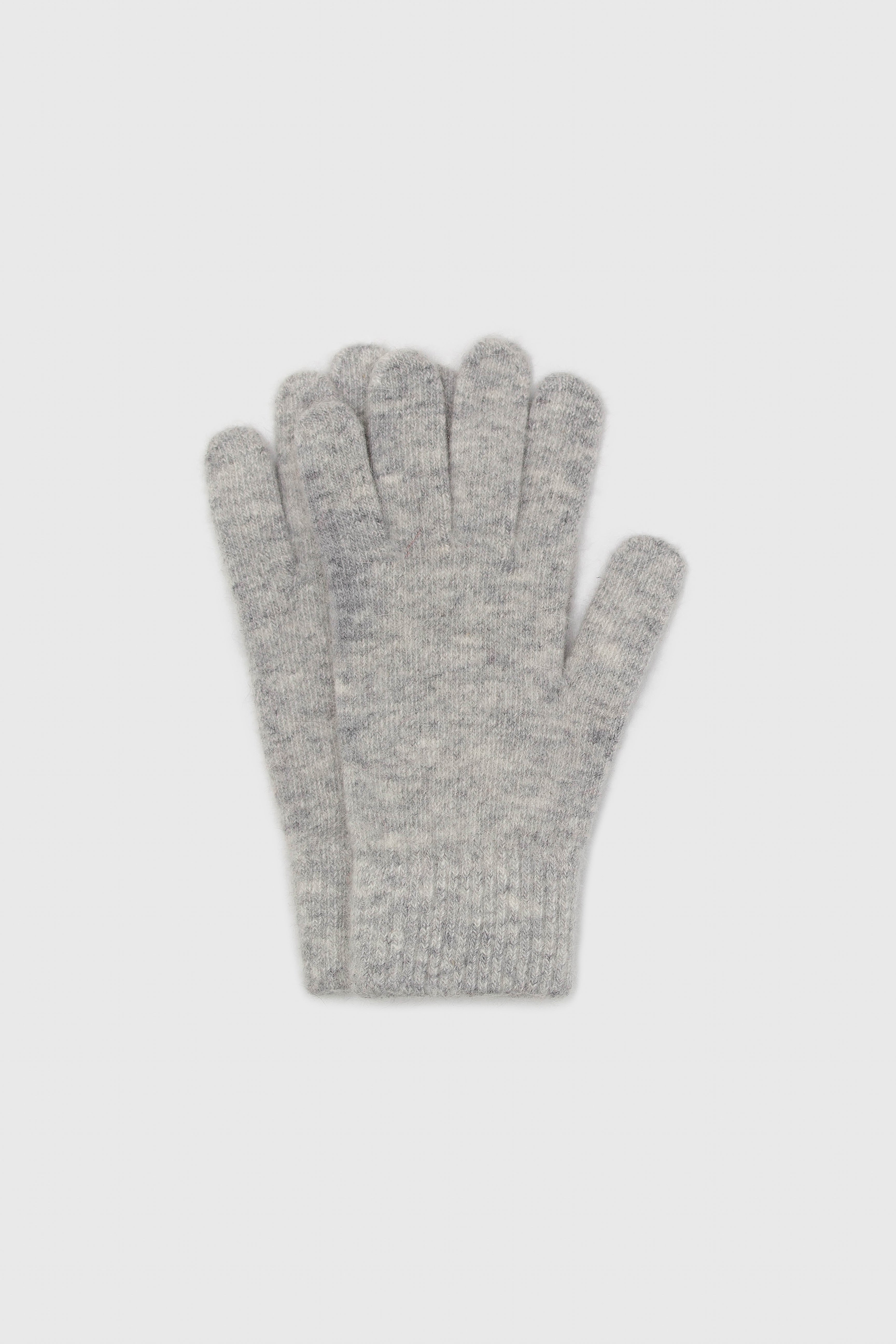 Light grey mohair gloves