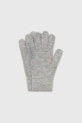 Light grey mohair gloves