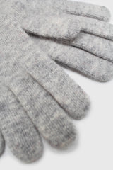 Light grey mohair gloves