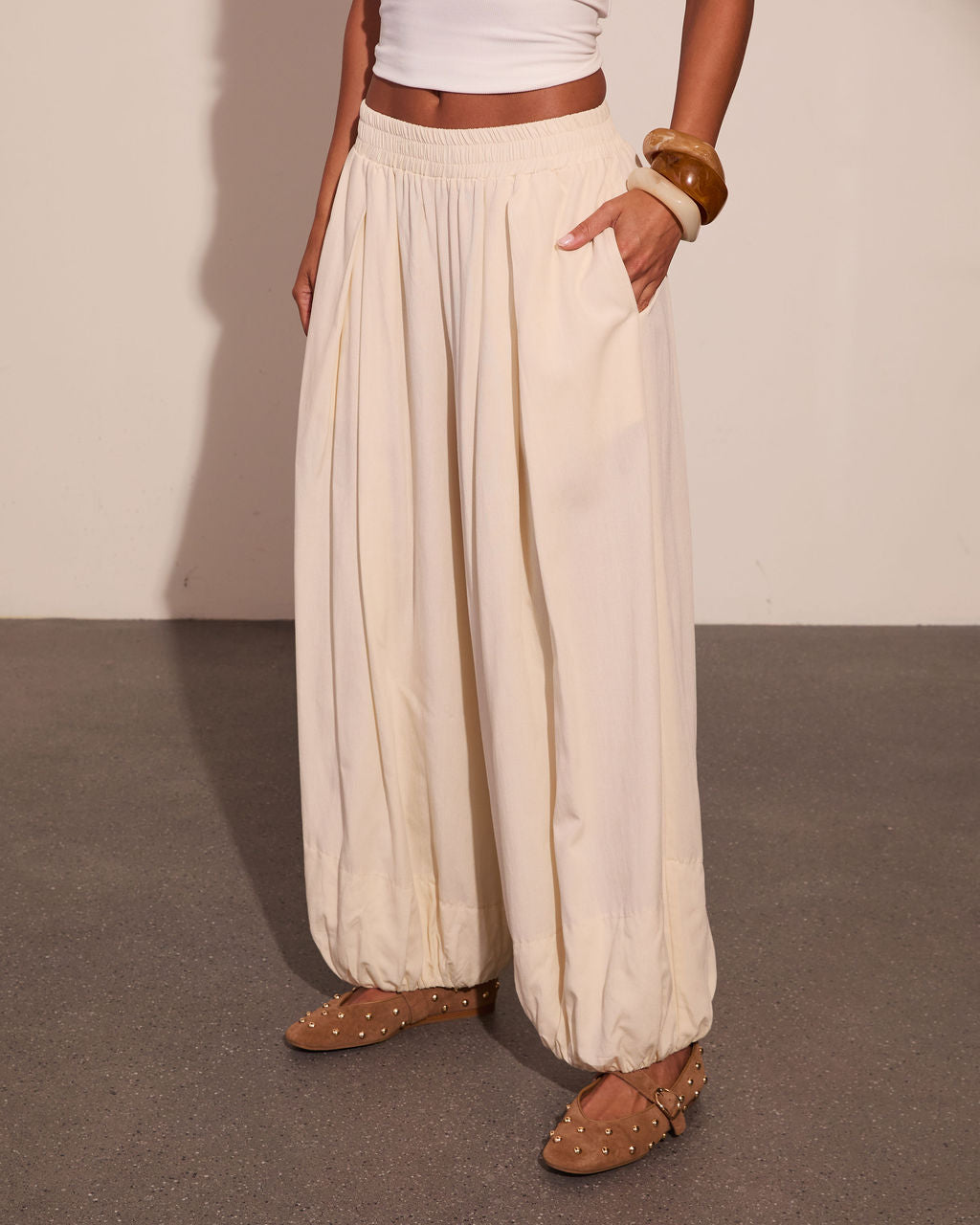 Soft Whisper Pleated Joggers