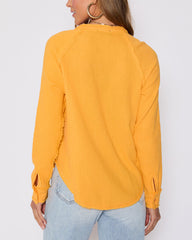 Summer Chill Cotton Button Down Top