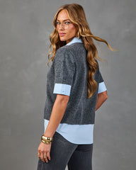Keepsake Lane Knit Twofer Top