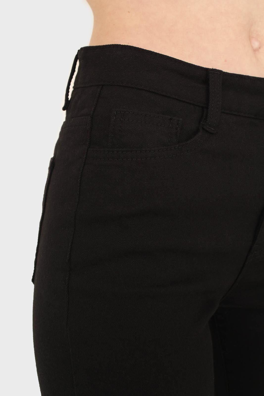 Black cut bottom boyfriend jeans - 2005