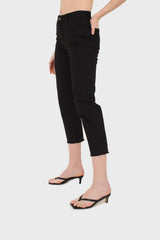 Black cut bottom boyfriend jeans - 2005