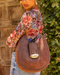 Nayima Faux Suede Shoulder Bag