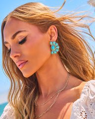Gilded Coast Turquoise Earrings