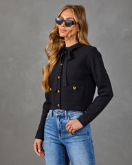 Martha Knit Neck Tie Sweater
