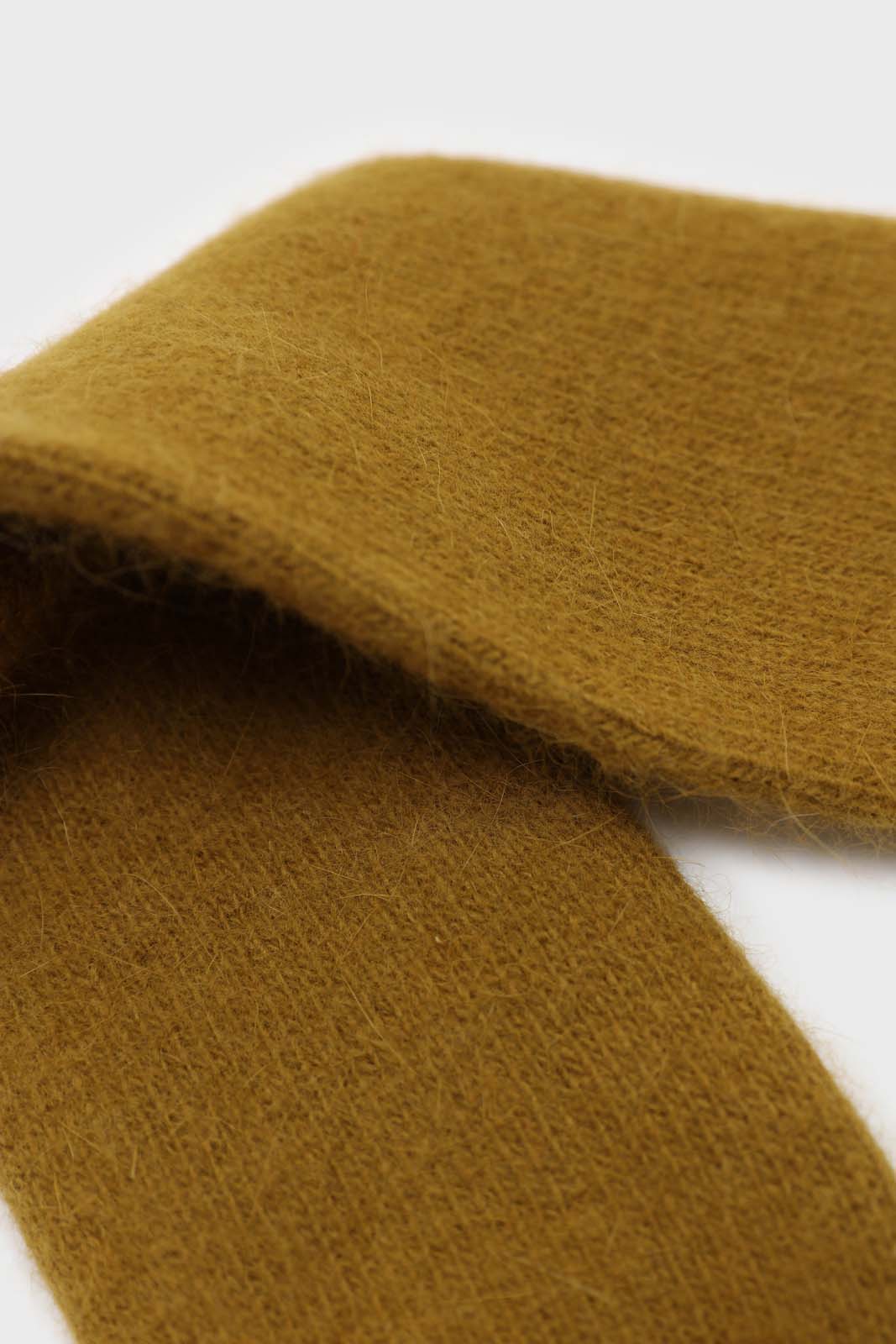 Khaki angora smooth socks