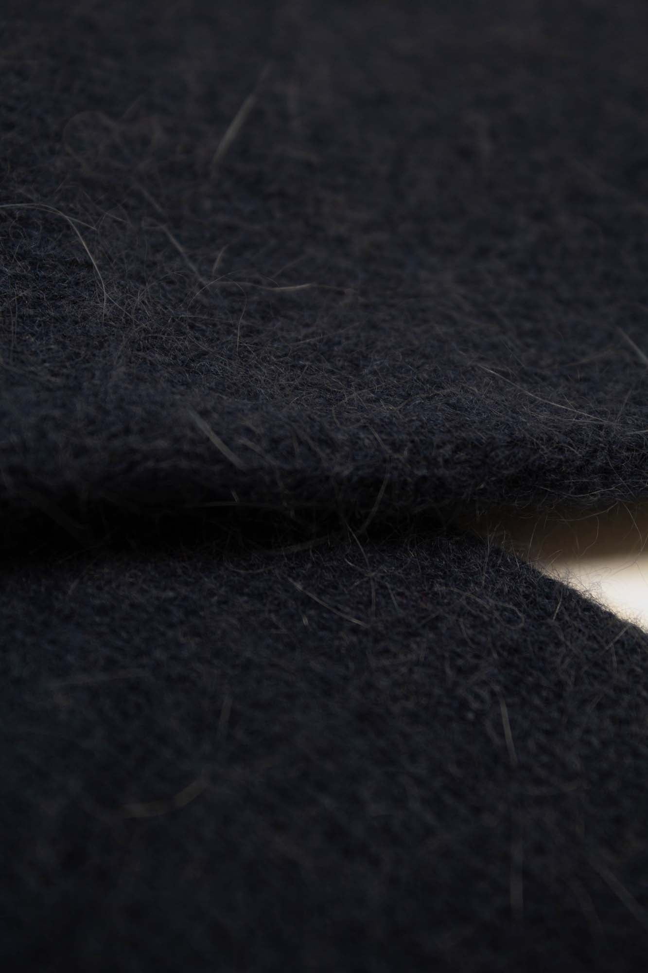 Deep blue angora smooth socks