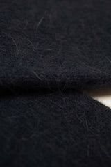 Deep blue angora smooth socks