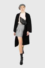 Pale grey wool beret