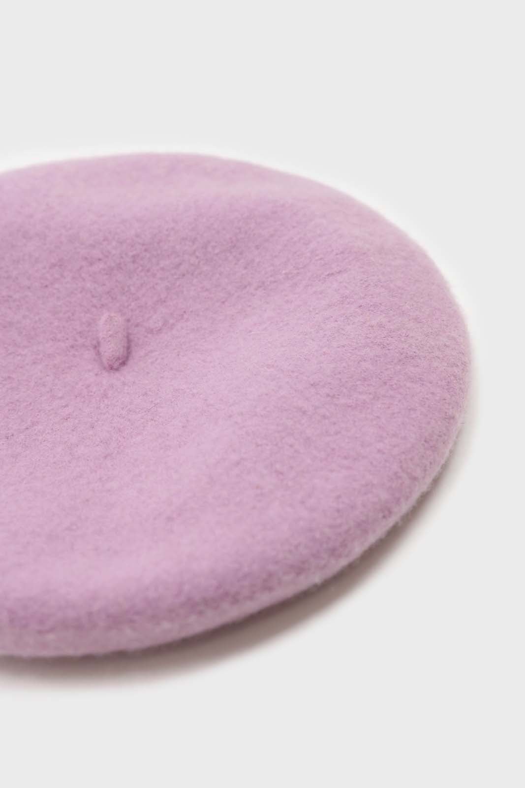 Lilac wool beret
