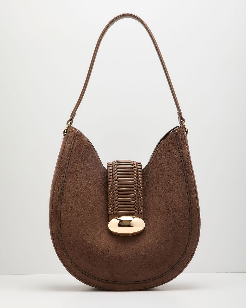 Nayima Faux Suede Shoulder Bag