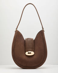 Nayima Faux Suede Shoulder Bag