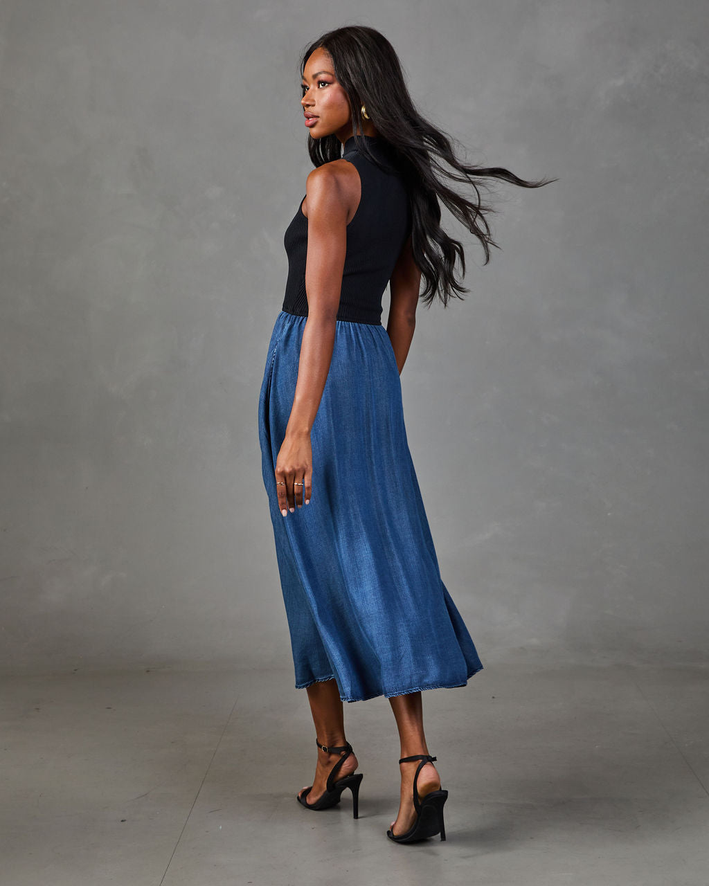 Meriah Color Block Maxi Dress