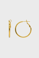 Gold hoop earrings - 25