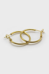 Gold hoop earrings - 25