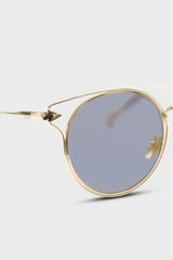 Gold wire rim peek side cateye sunglasses
