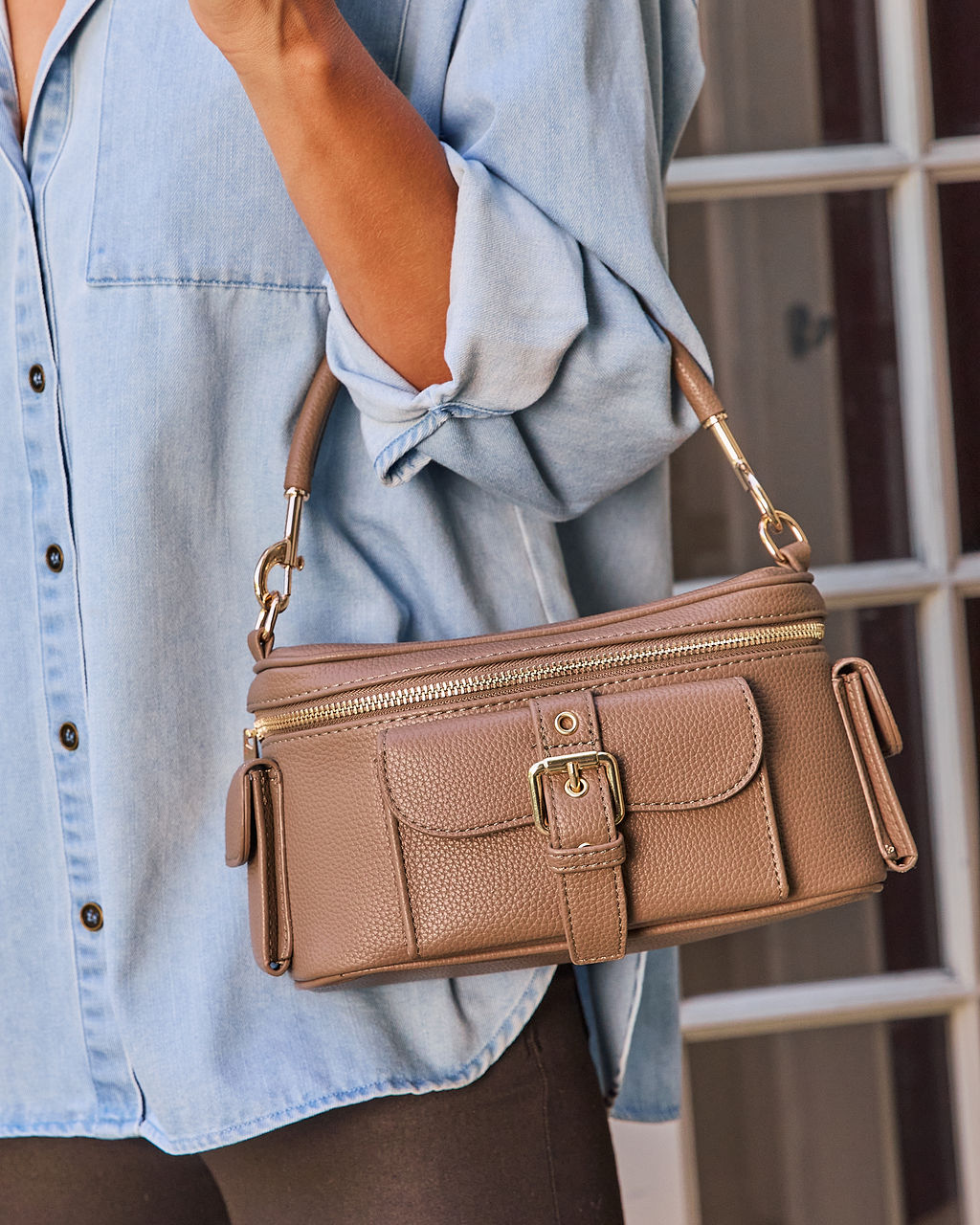 Ginara Vegan Leather Vanity Crossbody