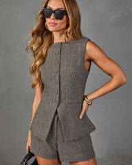 Windsor Lane Plaid Vest Top