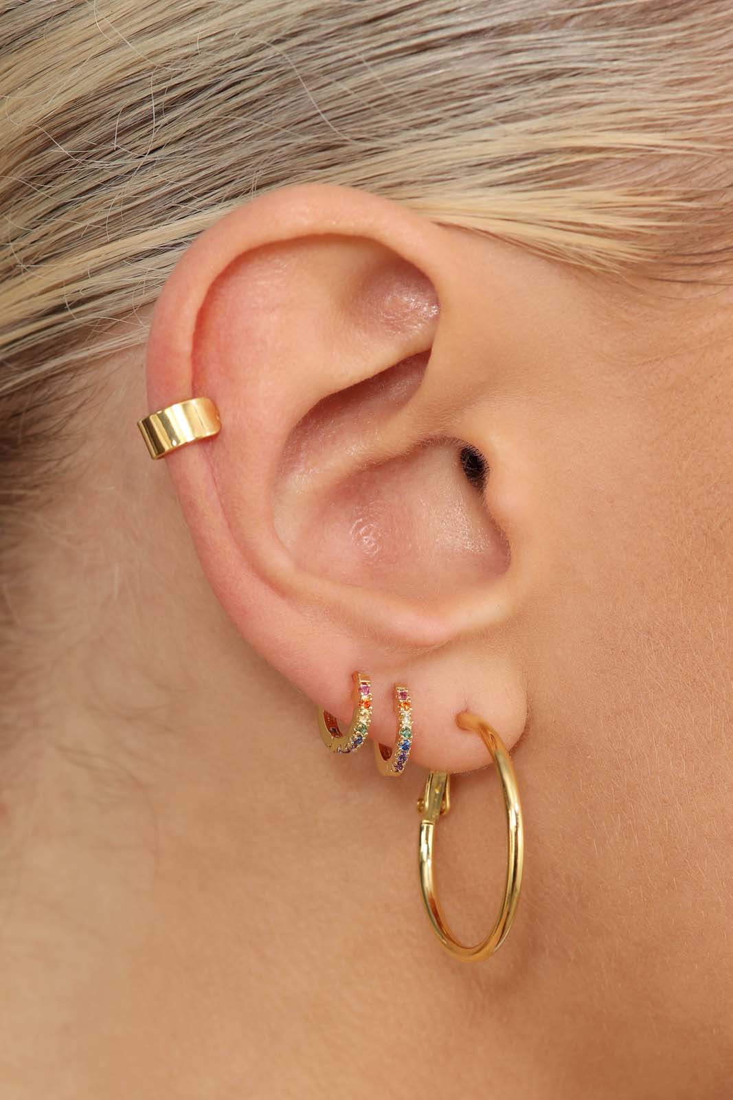 Gold tiny ear cuff - 4mm