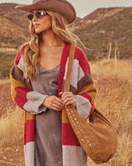 Reese Faux Suede Shoulder Bag